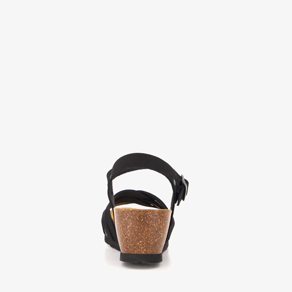 Hush Puppies leren dames bio sandalen met sleehak