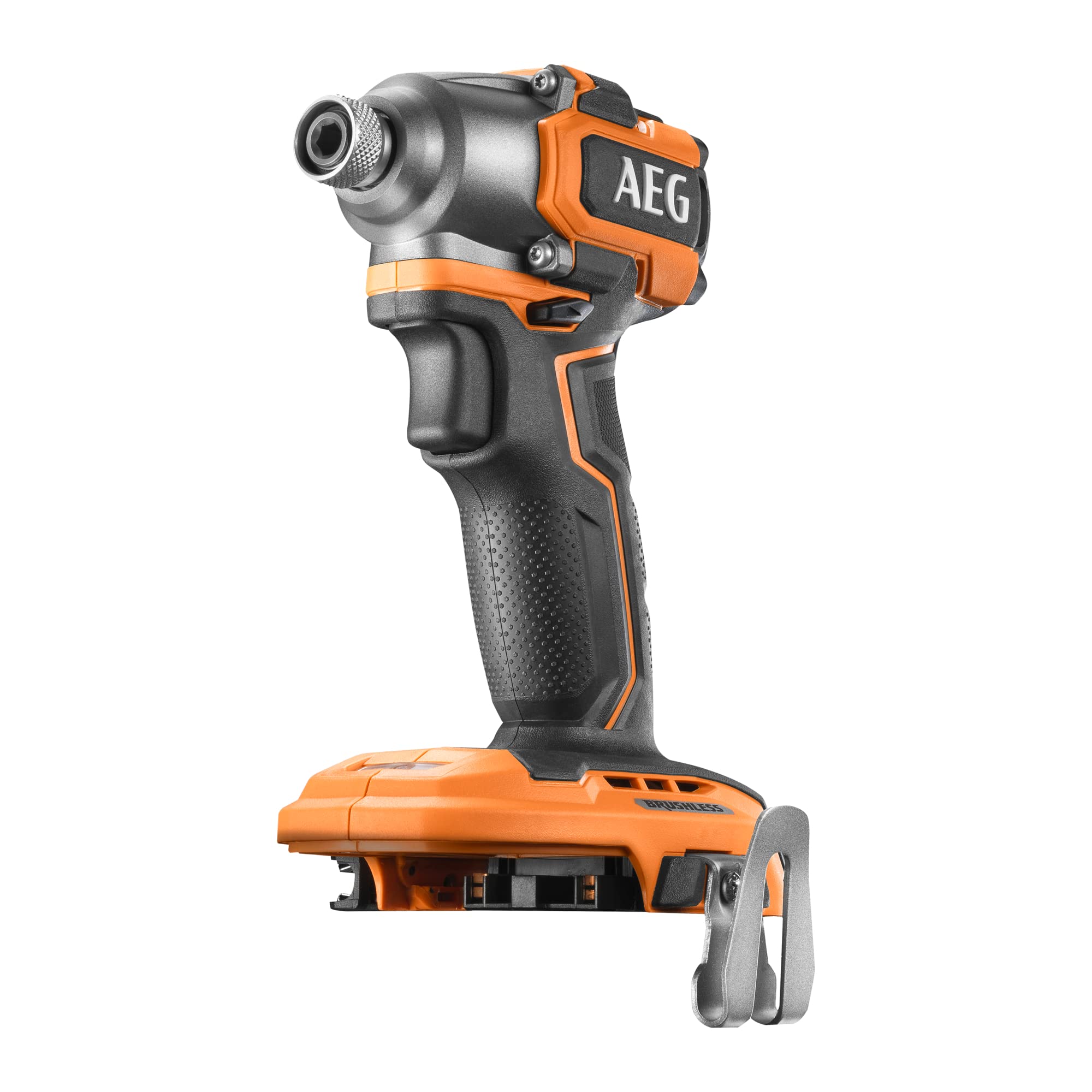 AEG - Visseuse à Chocs Sans Fil - Pour Vissage en Série sur Moyens et Gros Chantiers - Moteur Brushless - 3 Vitesses - LED d'Éclairage - Revêtement So