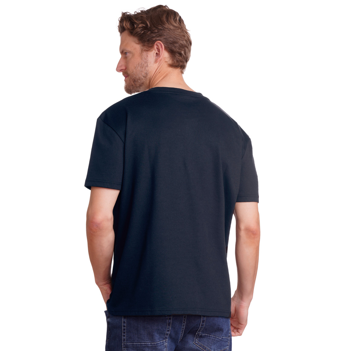 Jonas Nielsen Herren T-Shirt im Oversized-Look dunkelblau