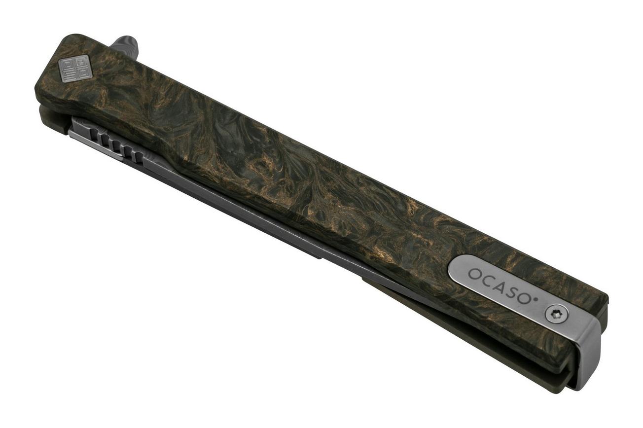 Ocaso Solstice Damascus 10IFG Fat Carbon Dark Matter Bronze, zakmes