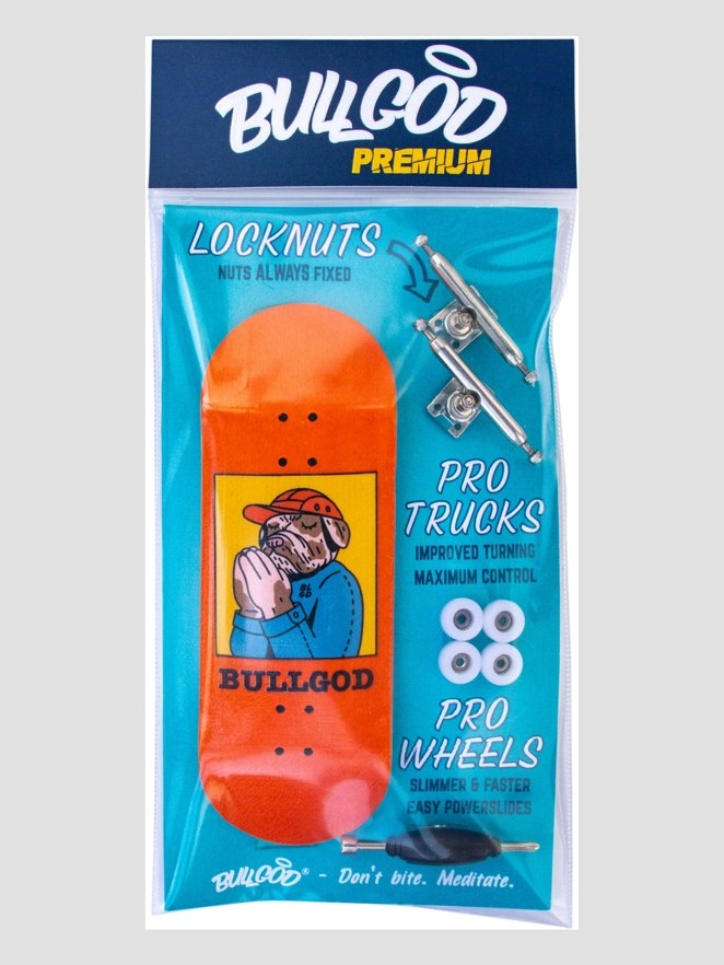 BullGod Premium Gratitude 32mm Fingerboard orange