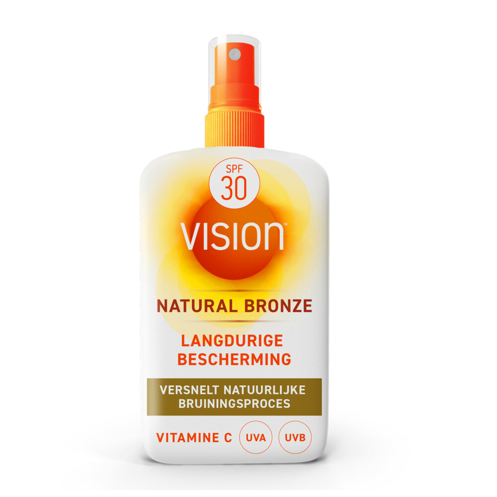 2x Vision Zonnebrand Natural Bronze SPF 30185 ml