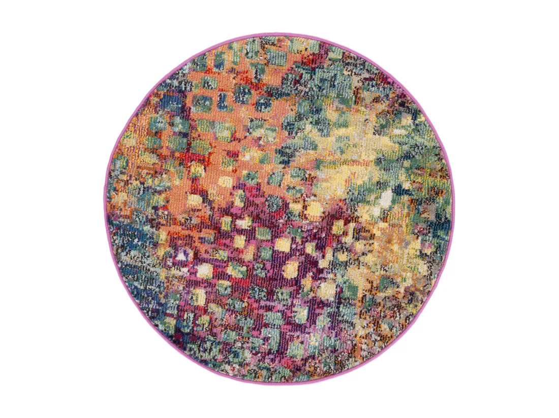 Tapis Fuchsia & Gold 122 X 122 cm - Paisley