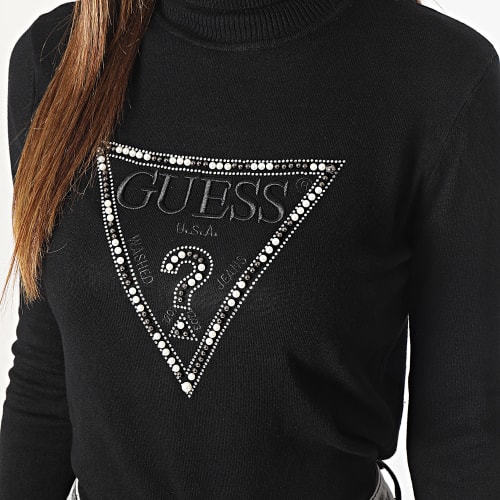Pull Col Roulé Femme W3BR23-Z2NQ2 Noir