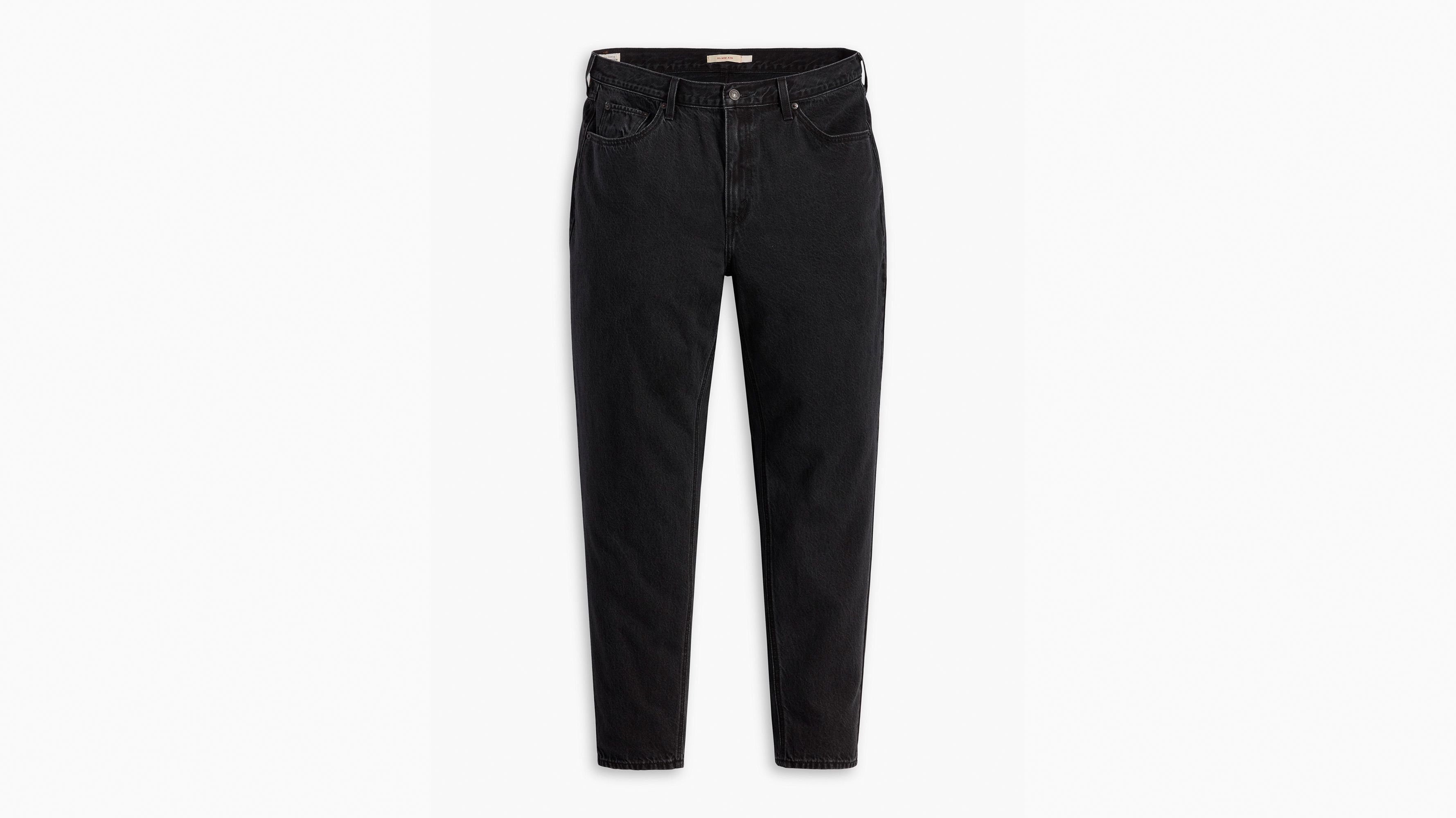 Jean Mom ’80 (Grandes tailles) - Black Destructed - Noir