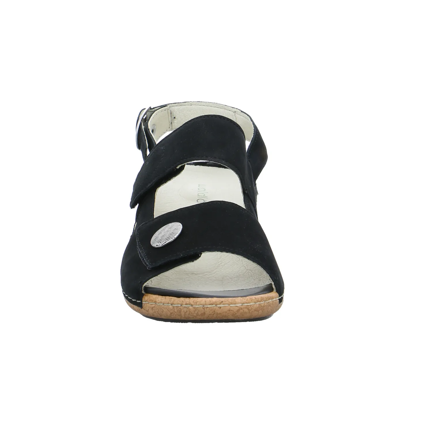 WALDLÄUFER Comfort-Sandalette Schwarz Leder
