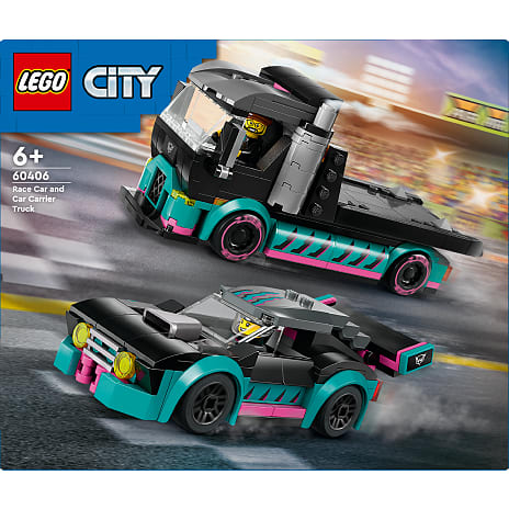 LEGO City Racerbil og biltransporter 60406