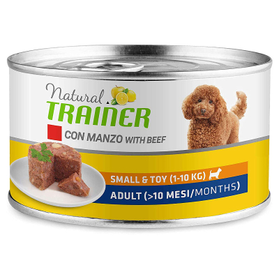 Trainer Hundefutter Natural Small & Toy Adult Beef 24x150g
