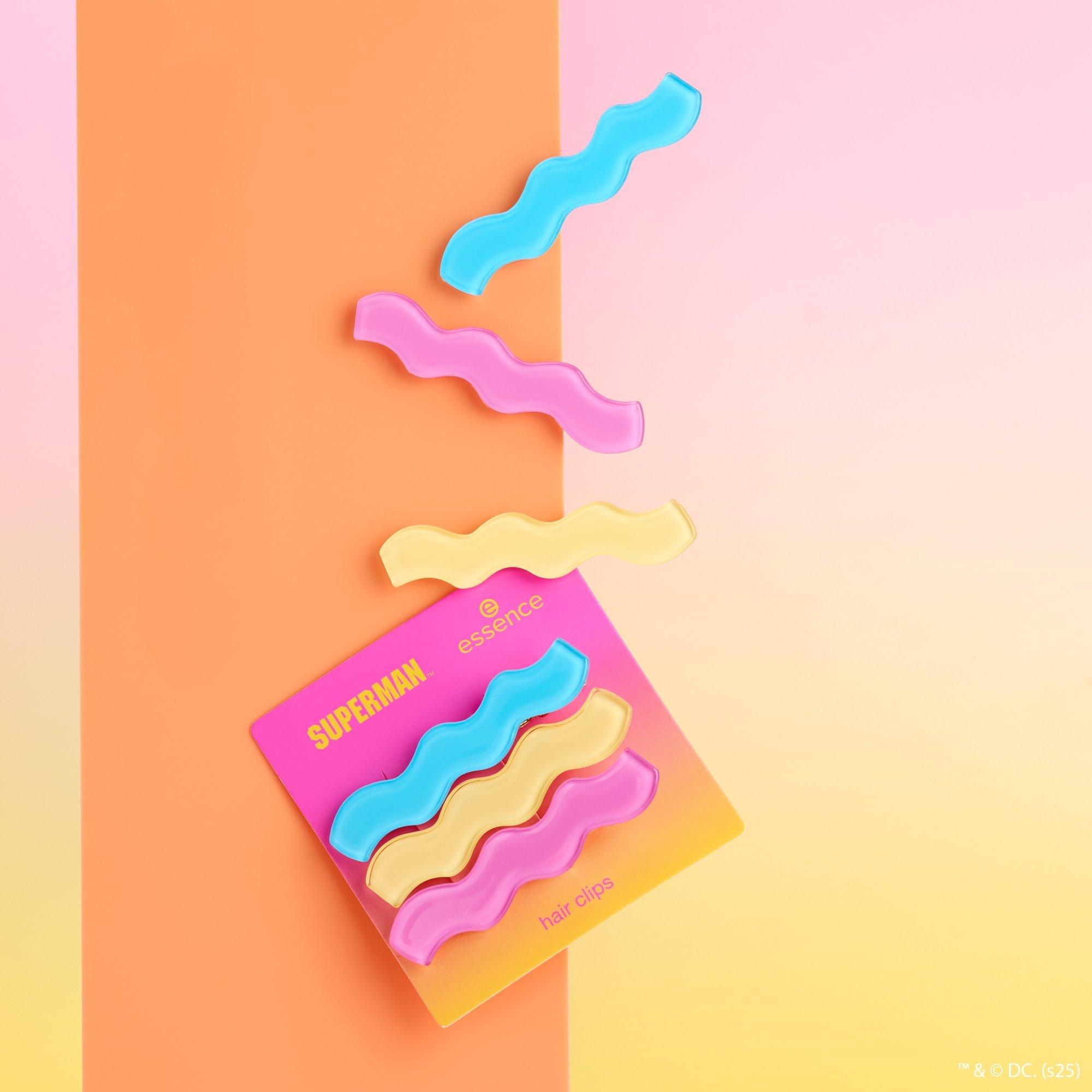 Superman hair clips