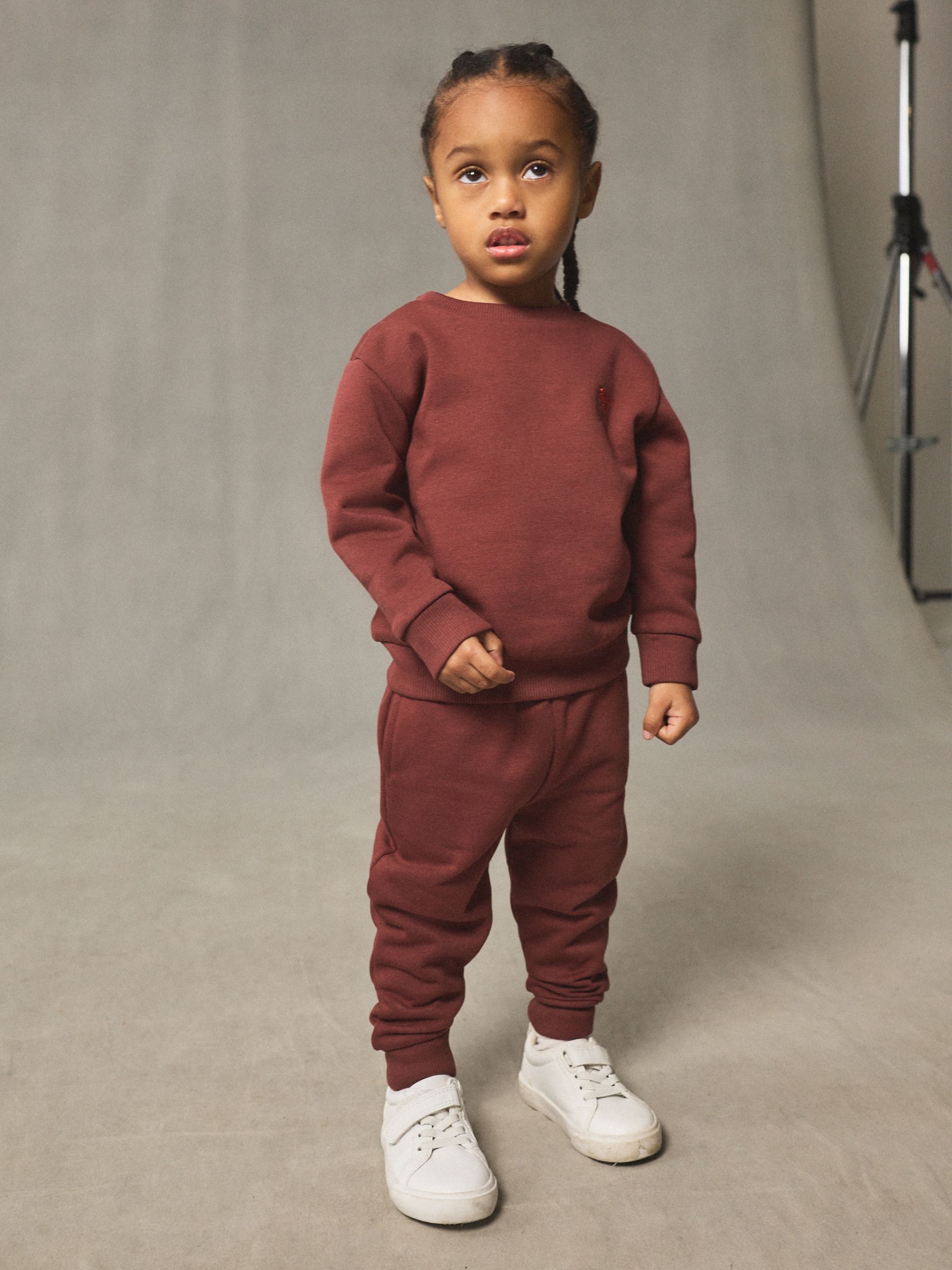 Bordeauxrood - Set met sweatshirt en joggingbroek (3mnd-7jr)