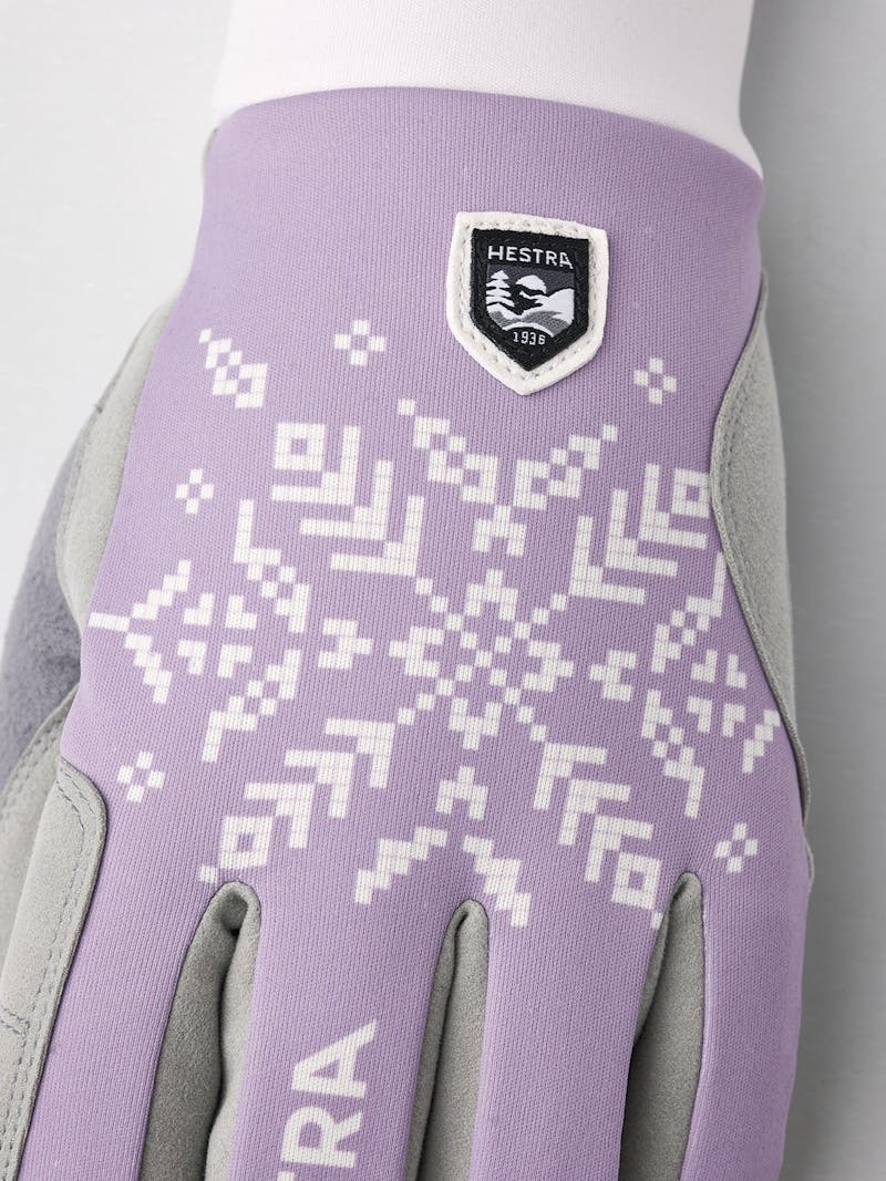 XC Primaloft Gloves Dame Syringa Print