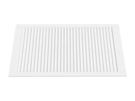 Portes d'armoire à persiennes 4pcs blanc 99,3x59,4cm pin massif