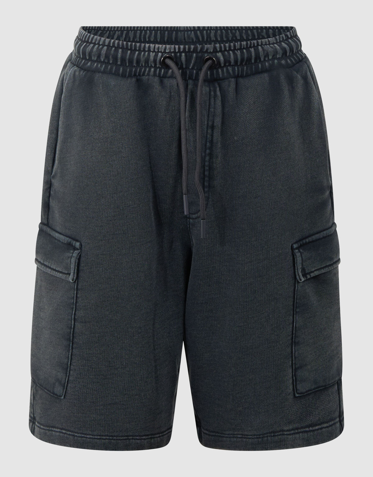 Loose Fit Cargo Short Donkergrijs