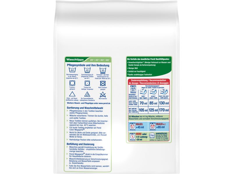 Persil Pulverwaschmittel Universal Megaperls 23 WG, 1.495 k Vollwaschmittel für saubere Wäsche