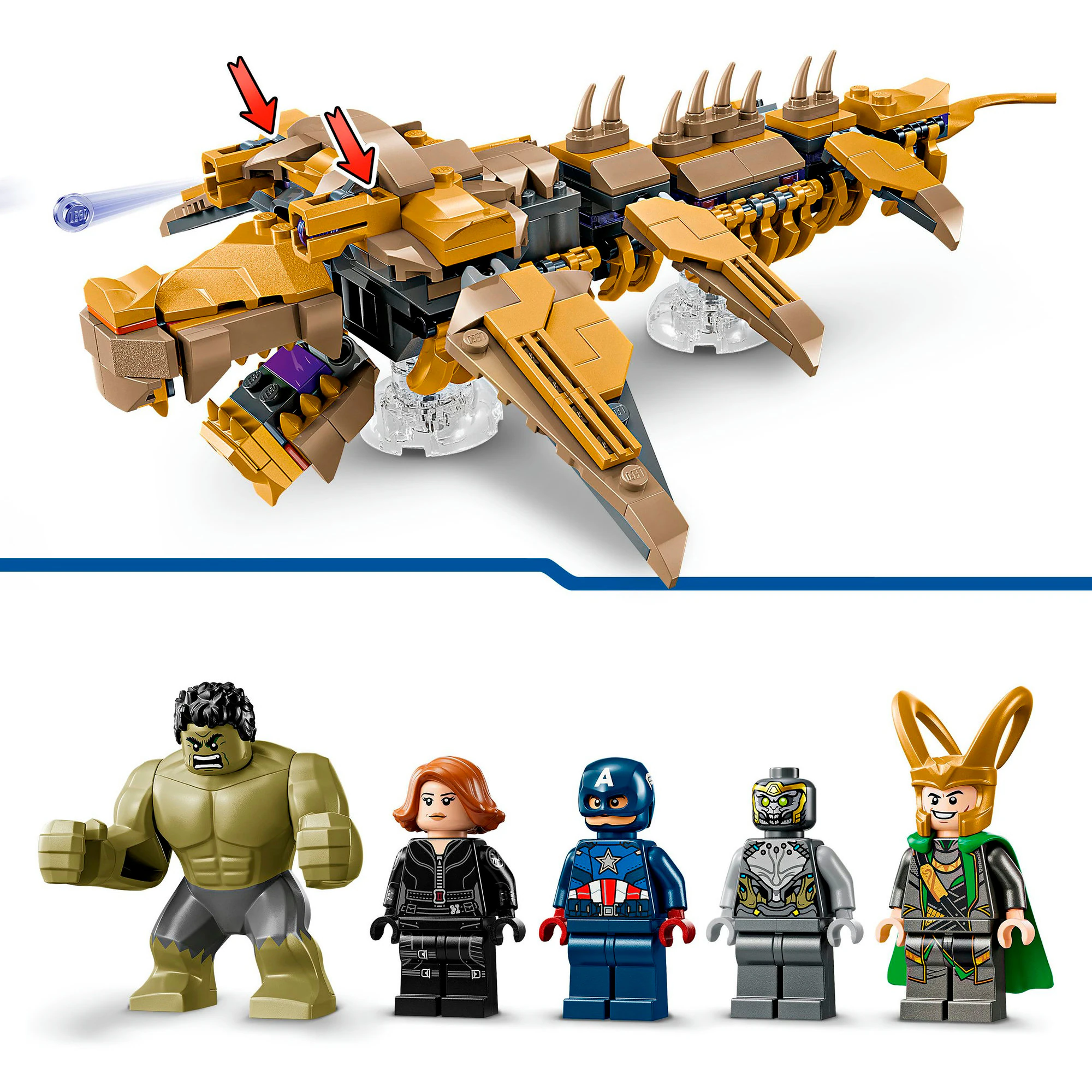 LEGO Konstruktionsspielzeug Marvel Super Heroes Avengers vs. Leviathan