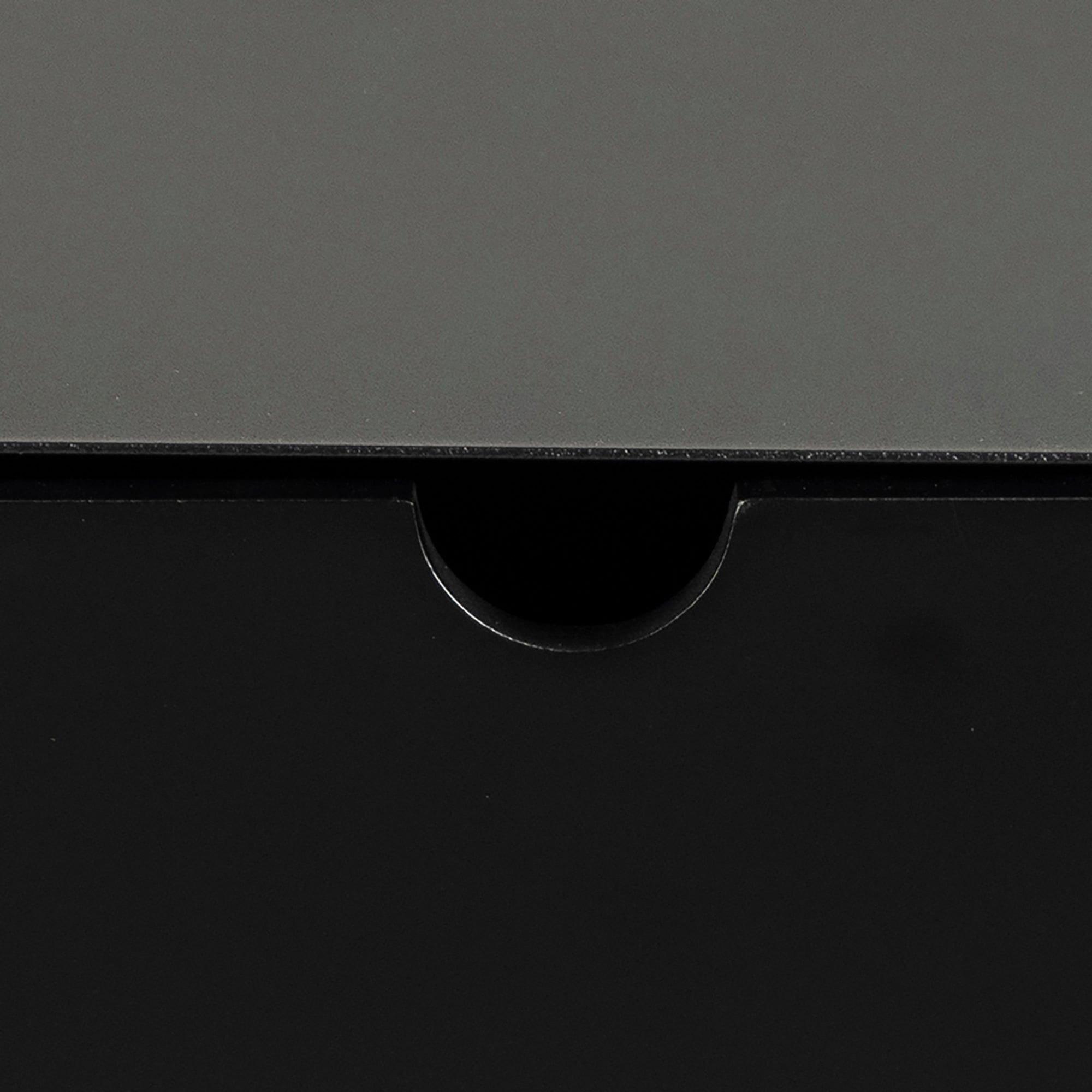 Nachtkastje Bath - Zwart met zwarte lade