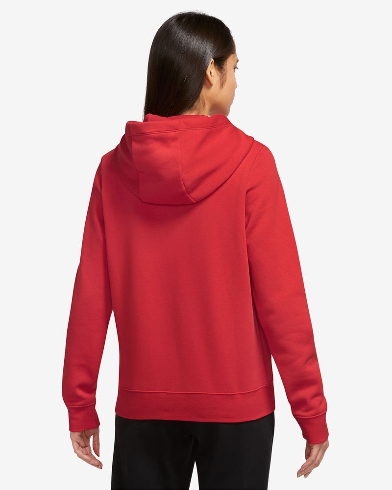 Sweat à capuche Nike Sportswear Club Fleece Rouge pour femme