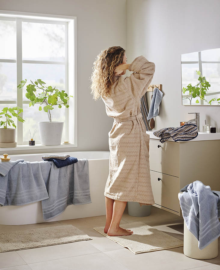 Sandra badekåpe M-L beige