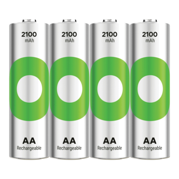 GP Batterij Oplaadbaar AA NiMH 2100 mAh ReCyko 1,2V 4 stuks (3 1)