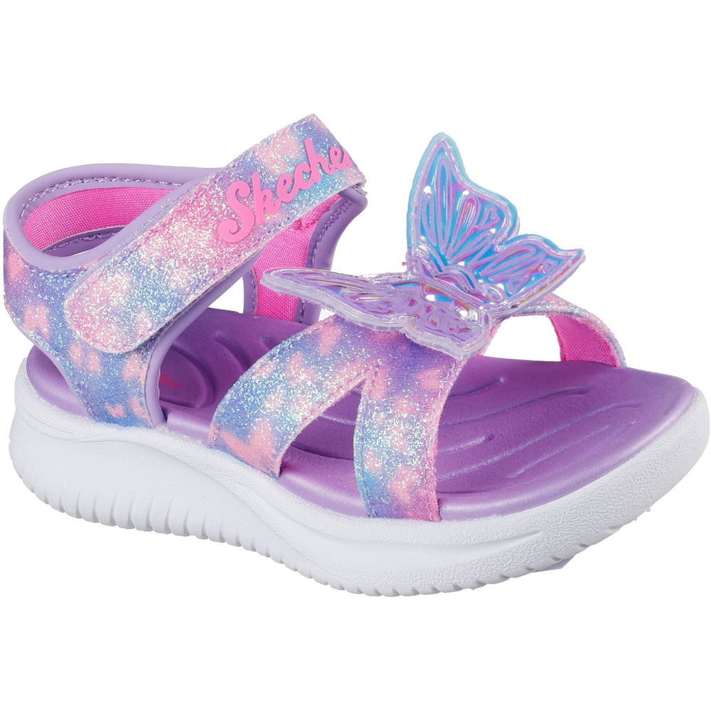 Køb Skechers Purple S Lights - Jumpsters Sandal – Butterfly Brights