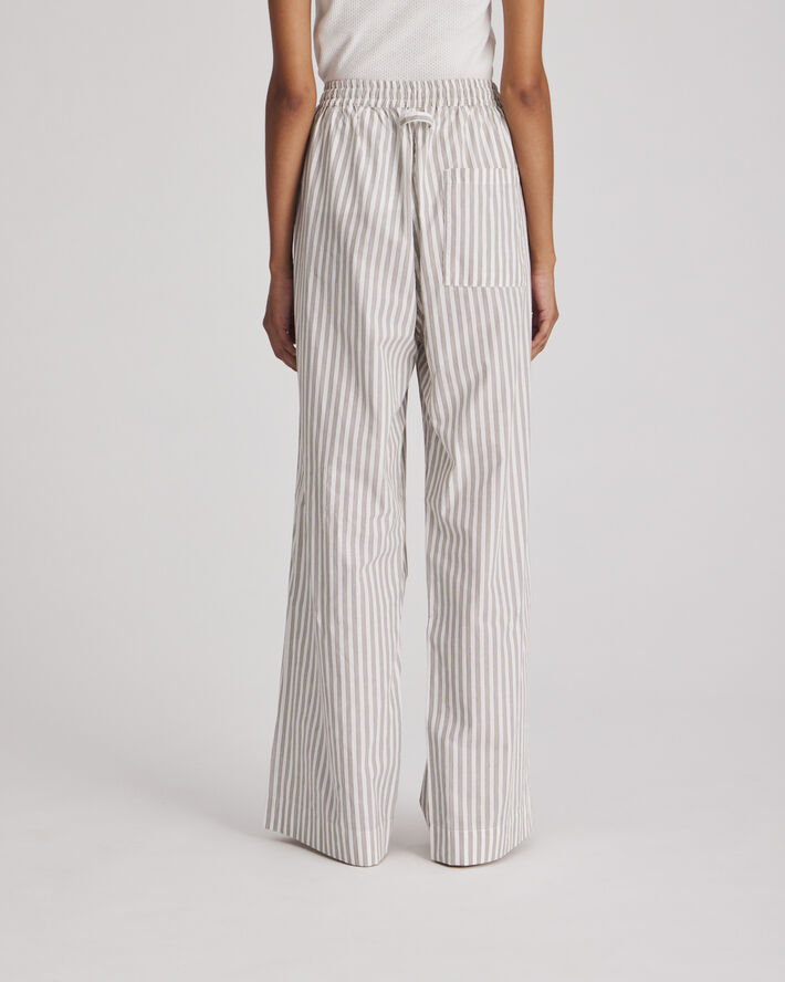 Gai&Lisva Thilde Pant Yarn dyed GOTS 243975 White/ kangaroo