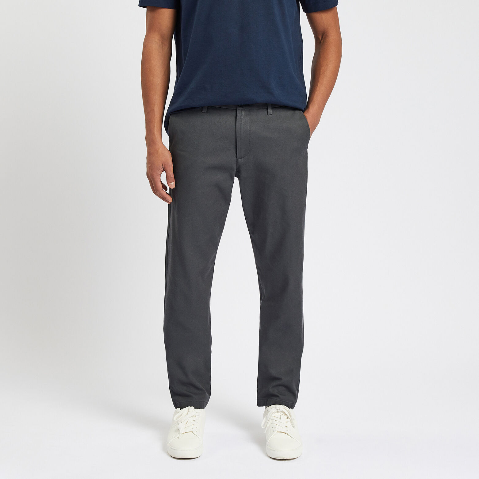 Pantalon chino slim urbain 'le parfait by JULES' Gris moyen