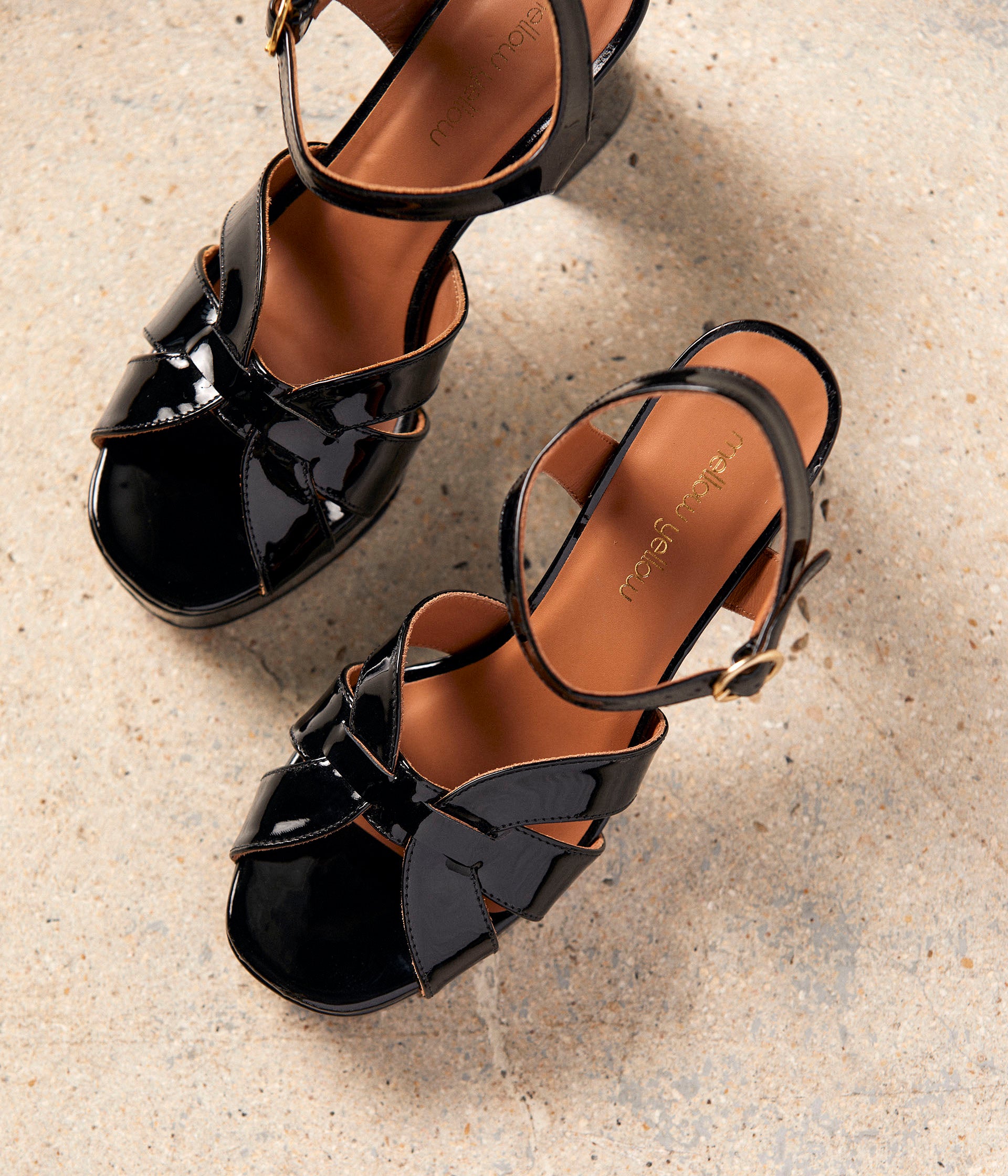 Sandales noires Laure