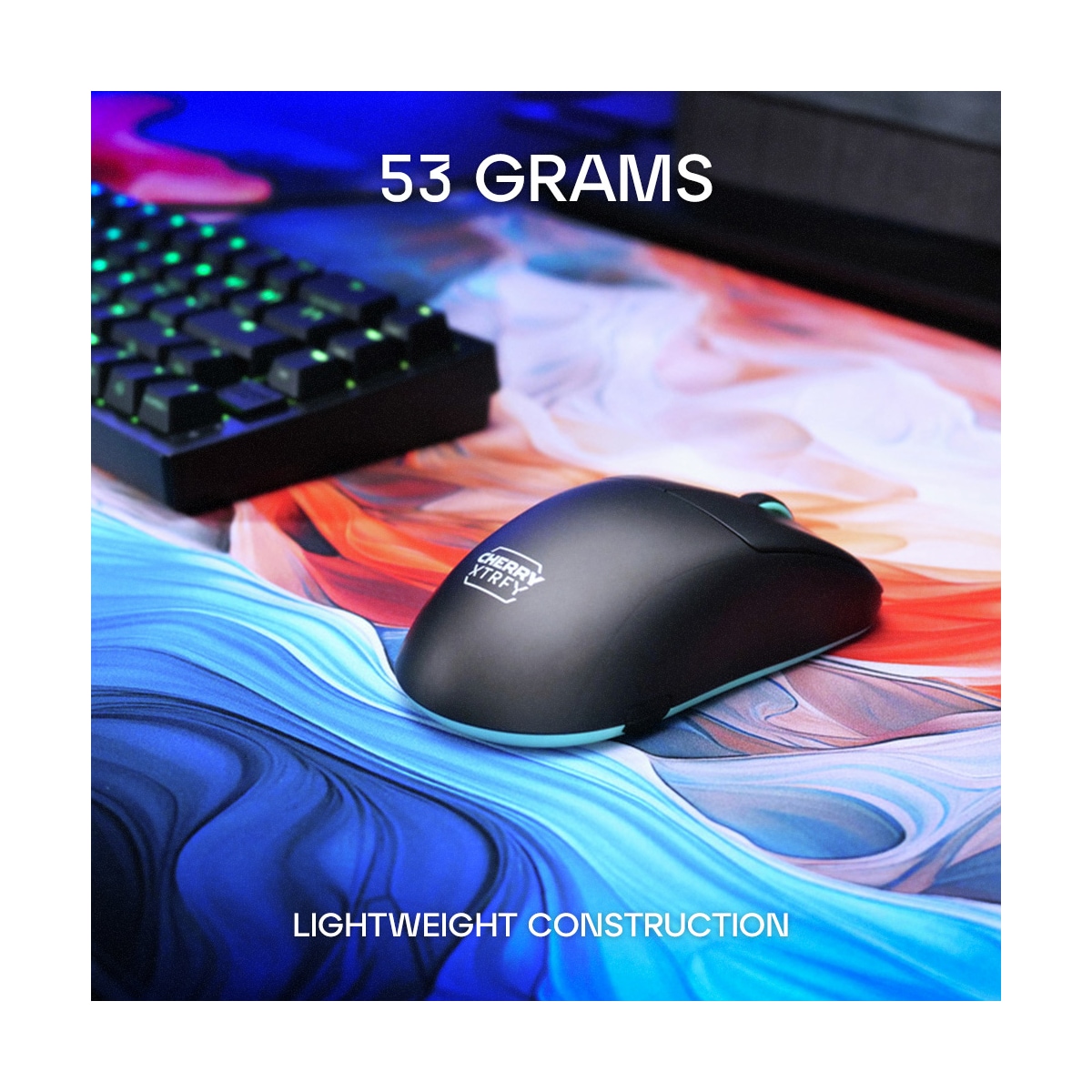 Cherry Xtrfy M68W gamingmus (sort)