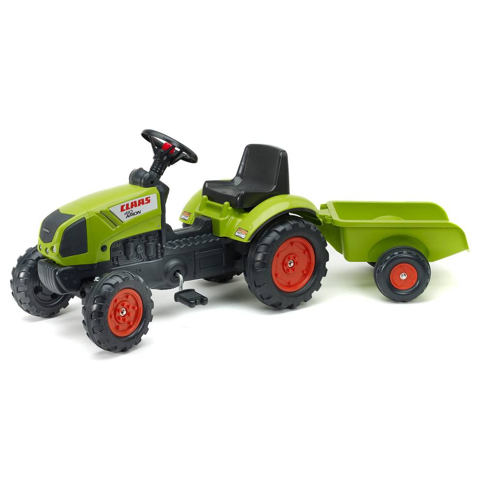 Falk Claas traptractor met aanhanger