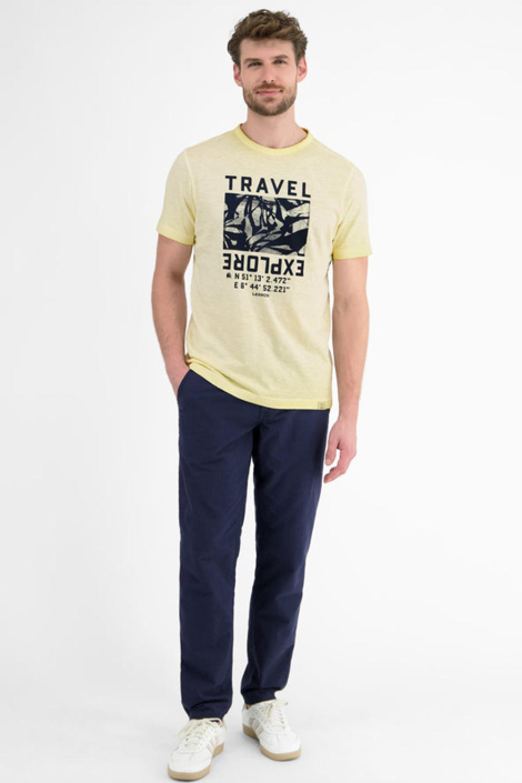 Lerros gele heren t-shirt