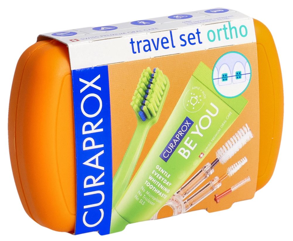 CURAPROX Travel Set Ortho<br>1 Stück, orange