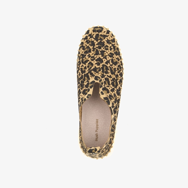 Hush Puppies Daisy dames instappers luipaardprint