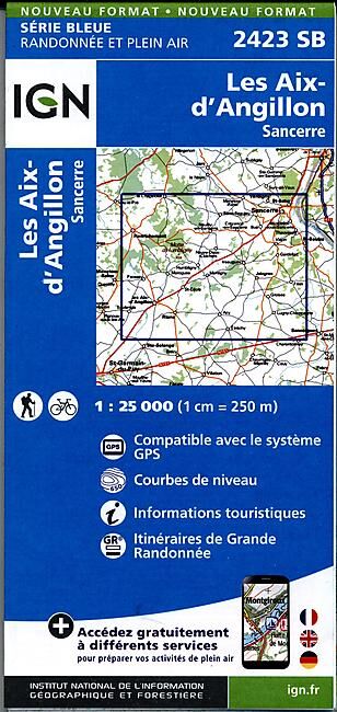 IGN - 2423 SB LES AIX D ANGILLON 1 25 000