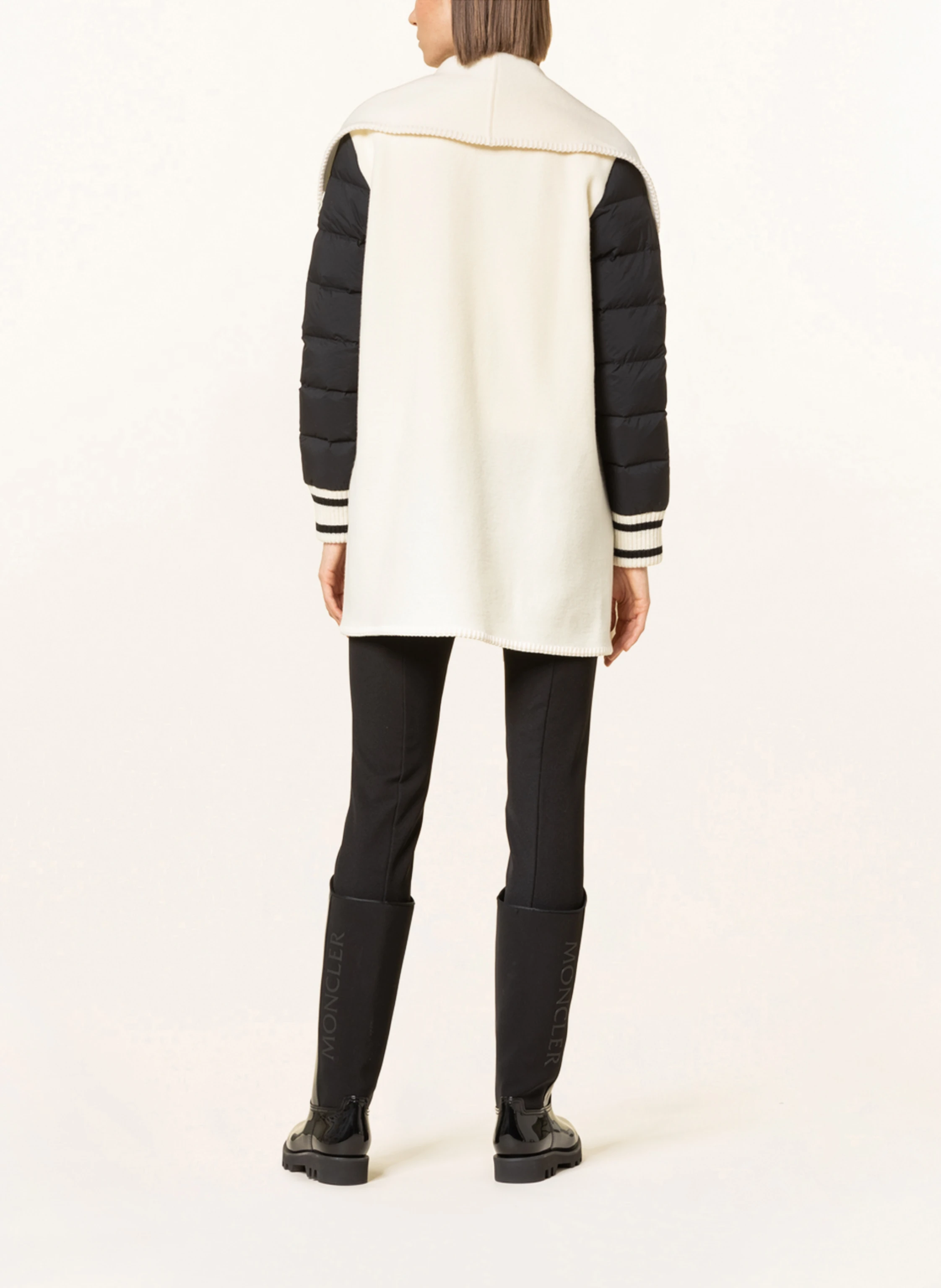 MONCLER Cape im Materialmix