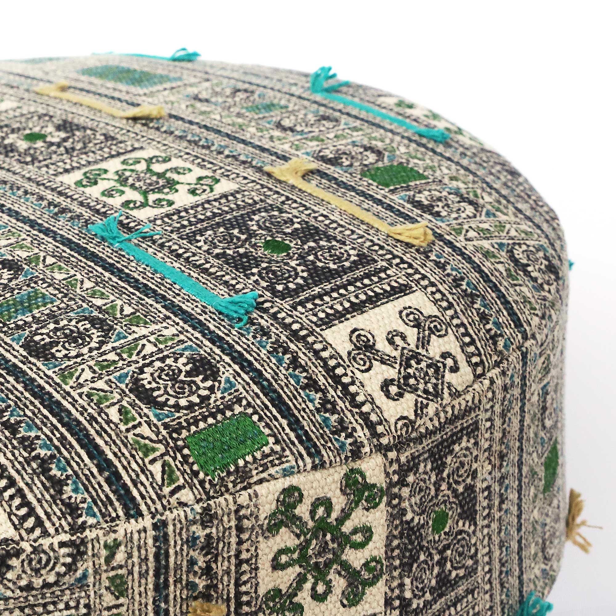 Hocker 'Unao', multicolor, Ø 60 cm, H 30 cm von fischer's lagerhaus