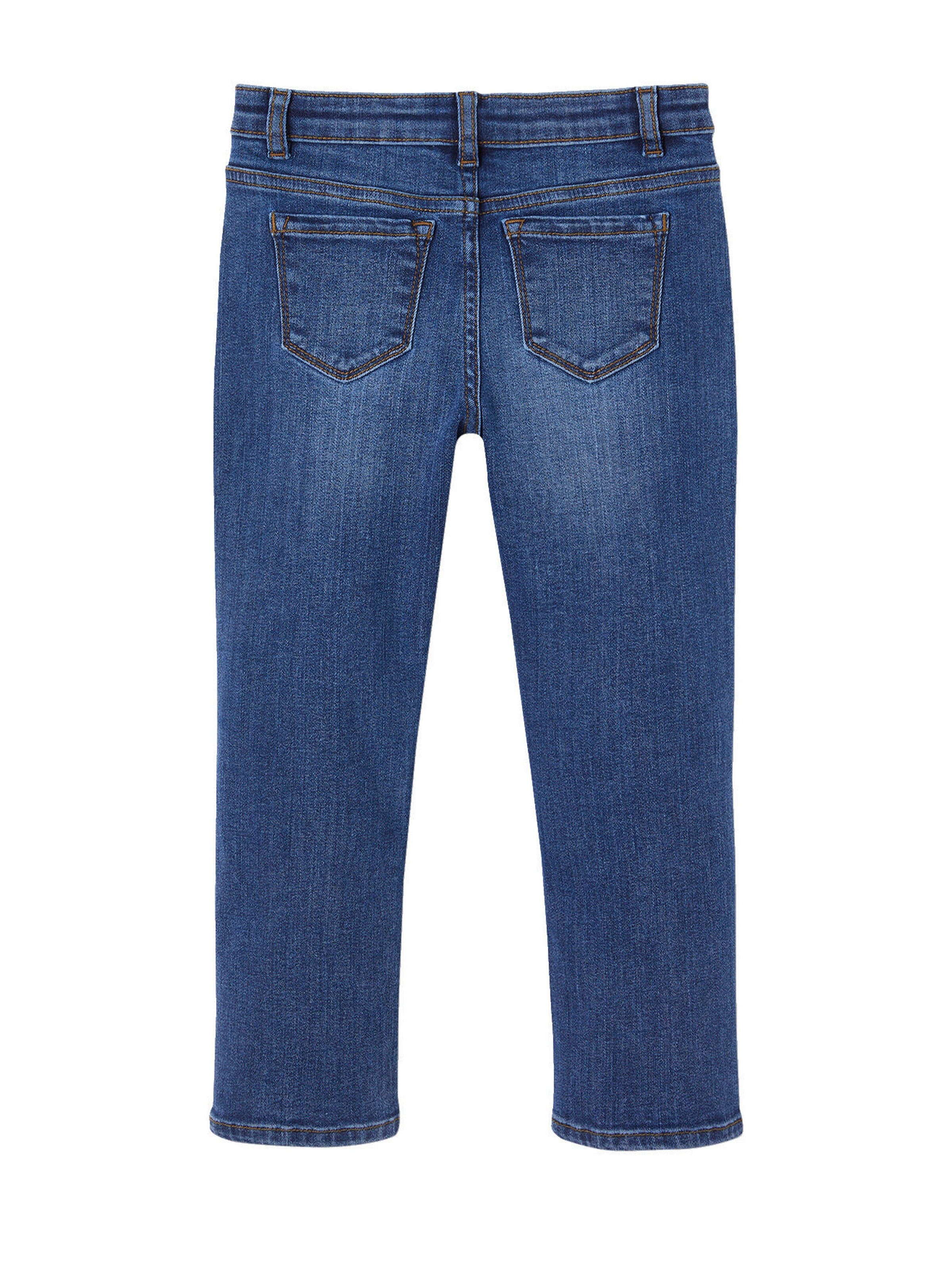Vertbaudet Mädchen Slim-Jeans, Hüftweite COMFORT dunkel blau