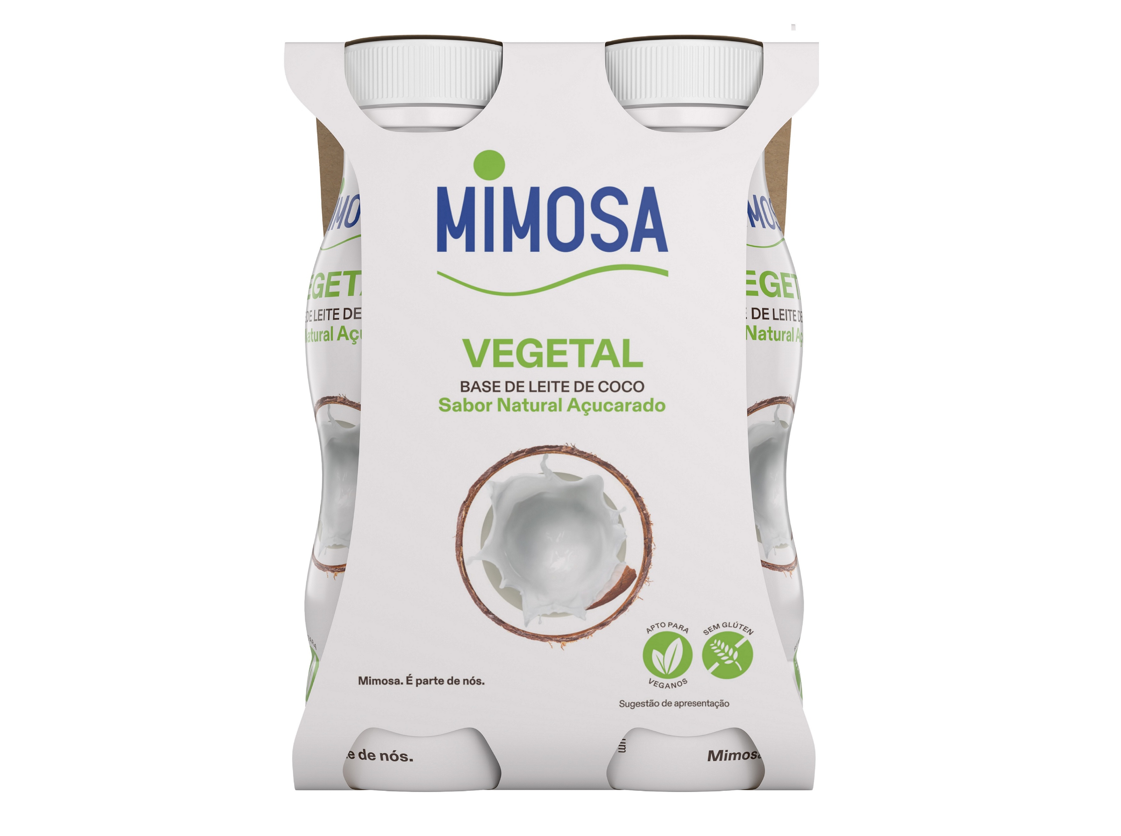 LEITE COCO FERMENTADO MIMOSA LIQUIDO NAT.AÇUCARADO 4X151ML