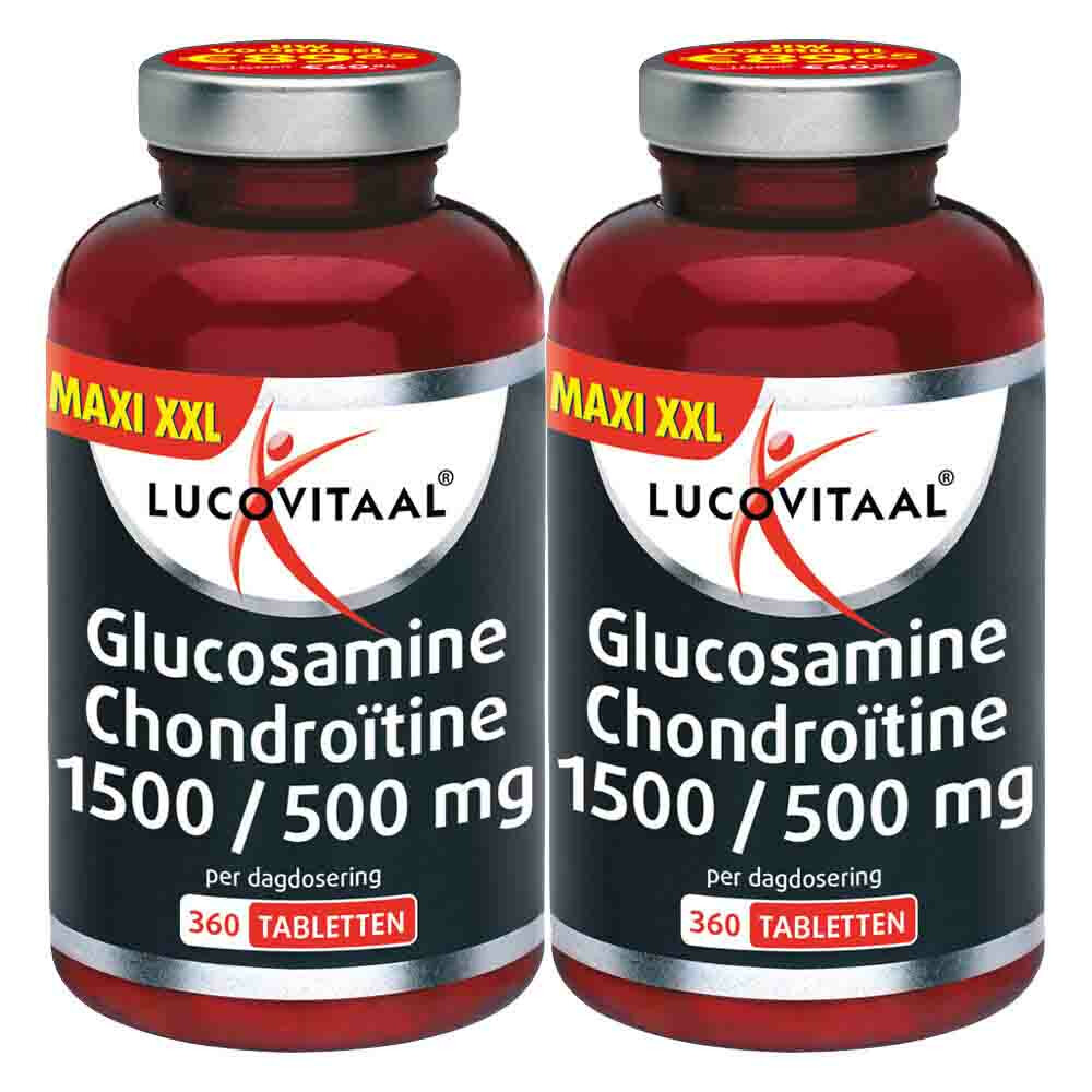 2x Lucovitaal Glucosamine Chondroïtine 1500/500 mg360 tabletten