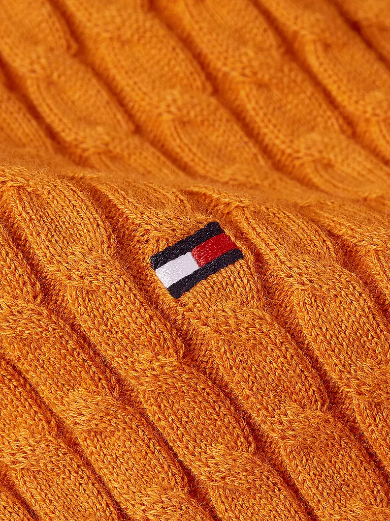 TOMMY HILFIGER Strickjacke orange