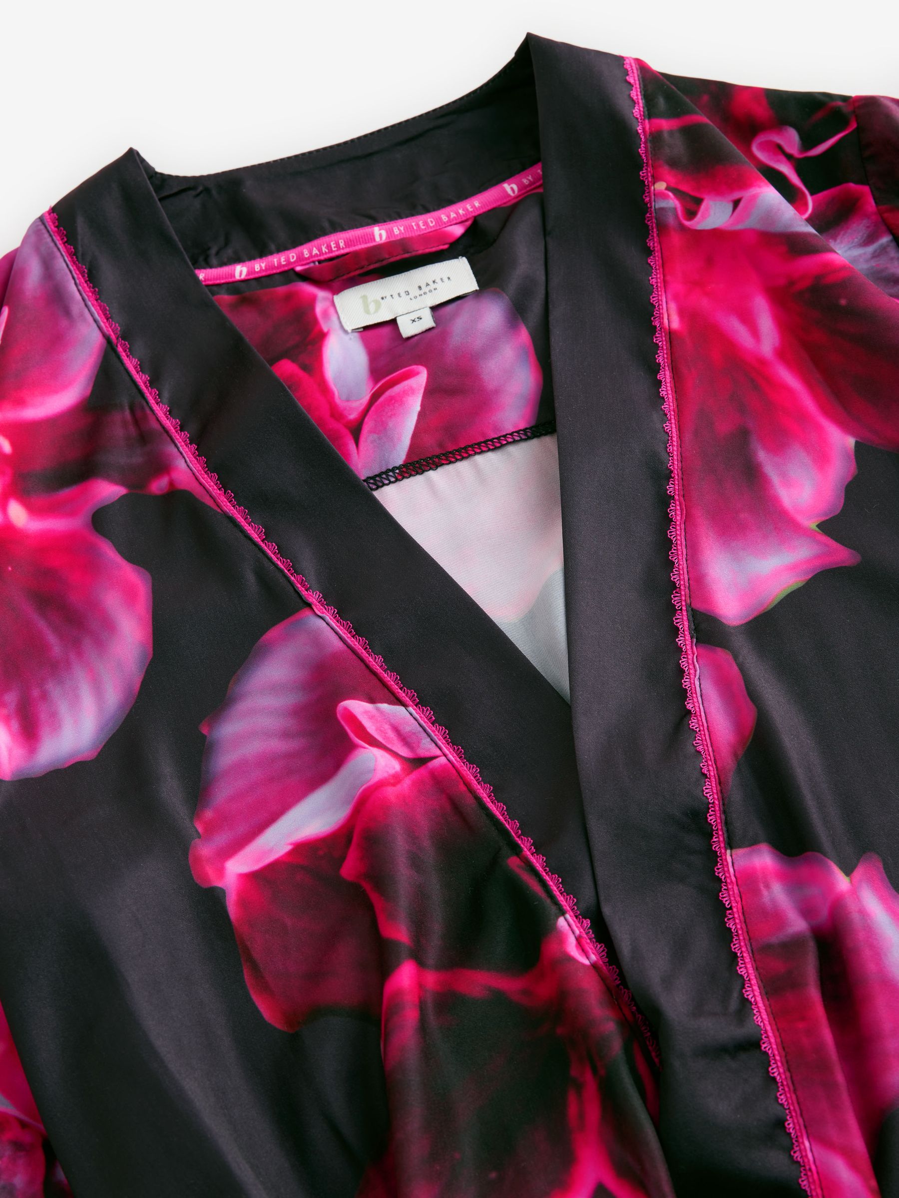 B by Ted Baker Purple Bright Floral Satin Robe