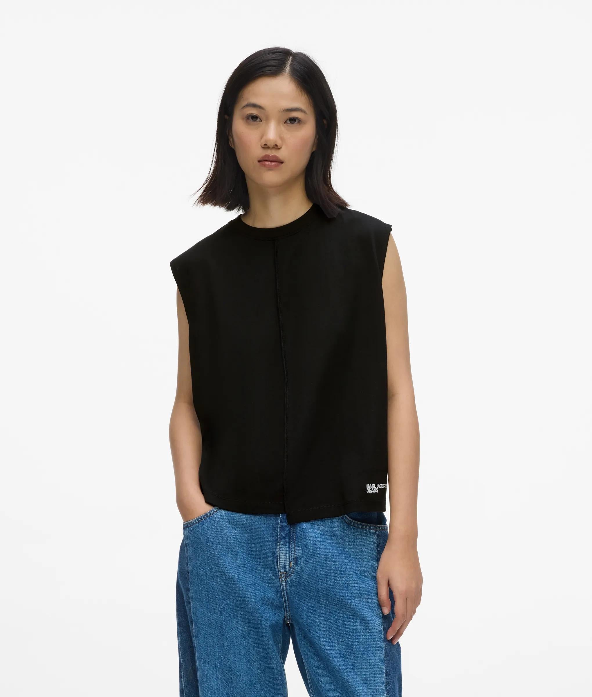 Tanktop met naaddetail
