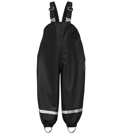 Didriksons Regenhose m. Träger - PU - Splashman - Schwarz