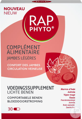 Rap Phyto Jambes Légères 30 Comprimés