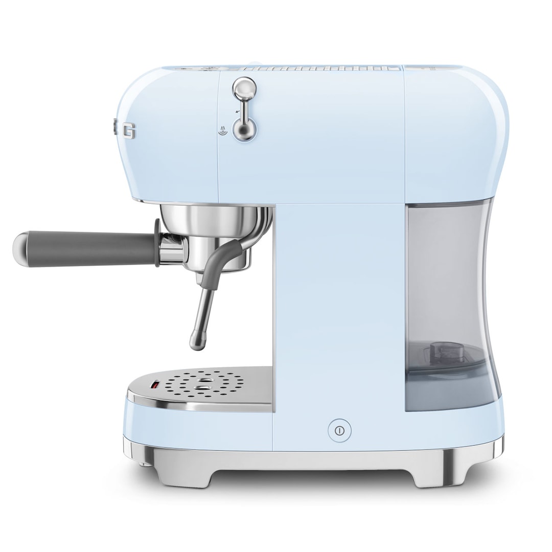 SMEG Espresso-Kaffeemaschine Pastellblau 50's Style