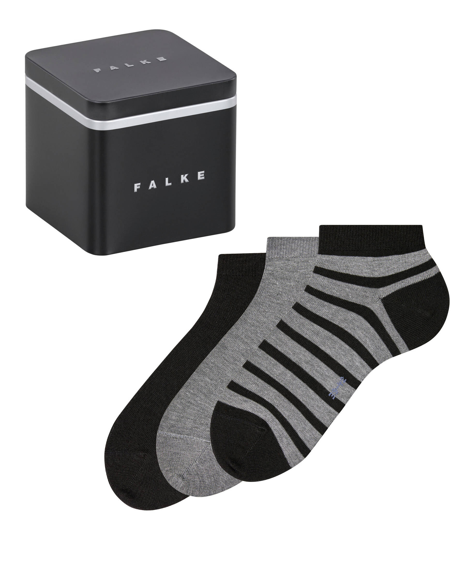 FALKE| Herren Sneakersocken Happy Box 3-Pack