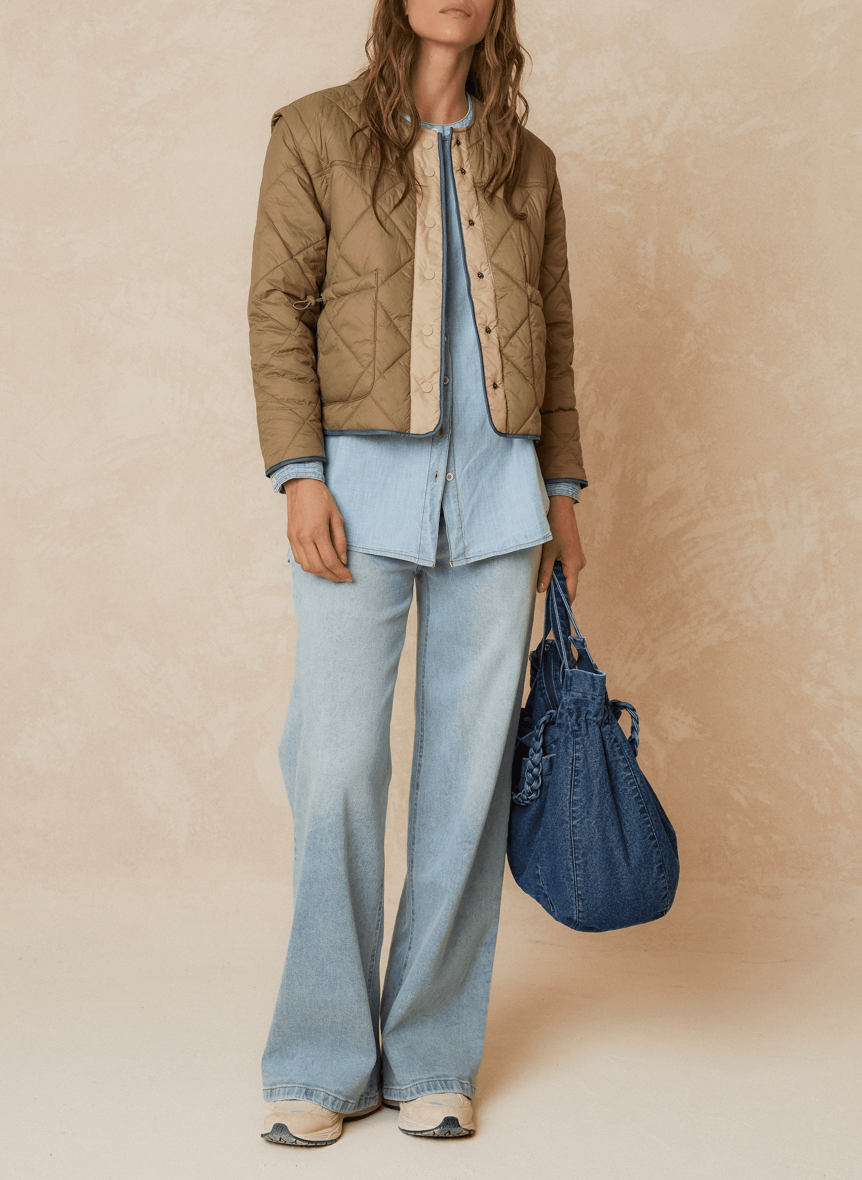 Veste col rond| Vert