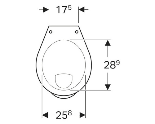 GEBERIT staande kindertoilet, model Bambini, vlakspoel met rand, glanzend wit, zonder toiletzitting 211500000