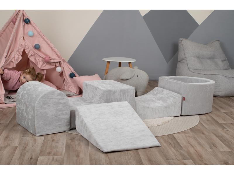 Knorrtoys Spielblöcke Soft Grey Spiellandschaft-Parcours mit Bällebad