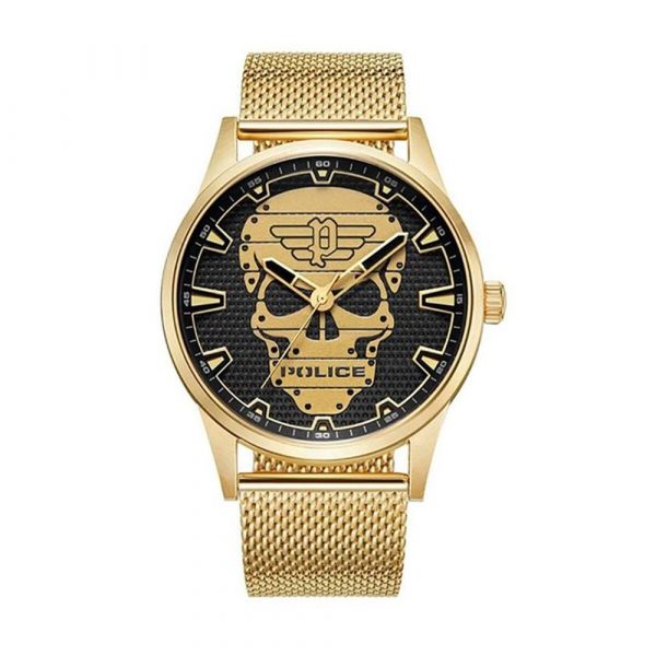 Police Relógio Pewjg2227903 Golden One Size