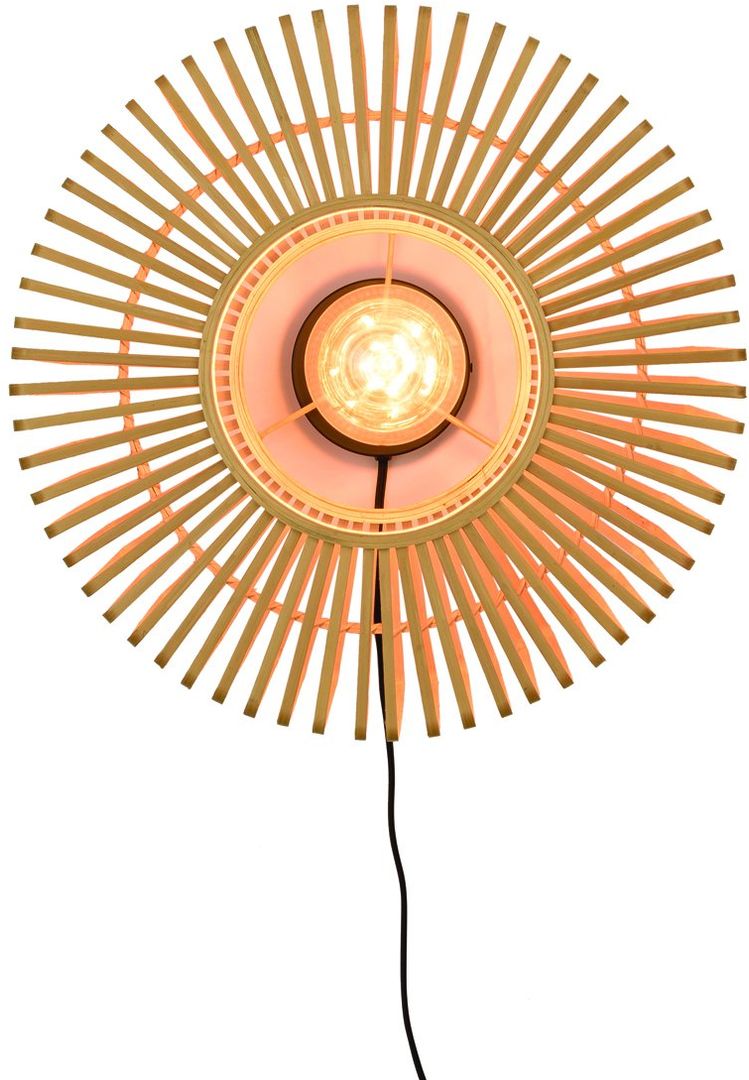 Good&Mojo Bromo Wandlamp Naturel, Zwart